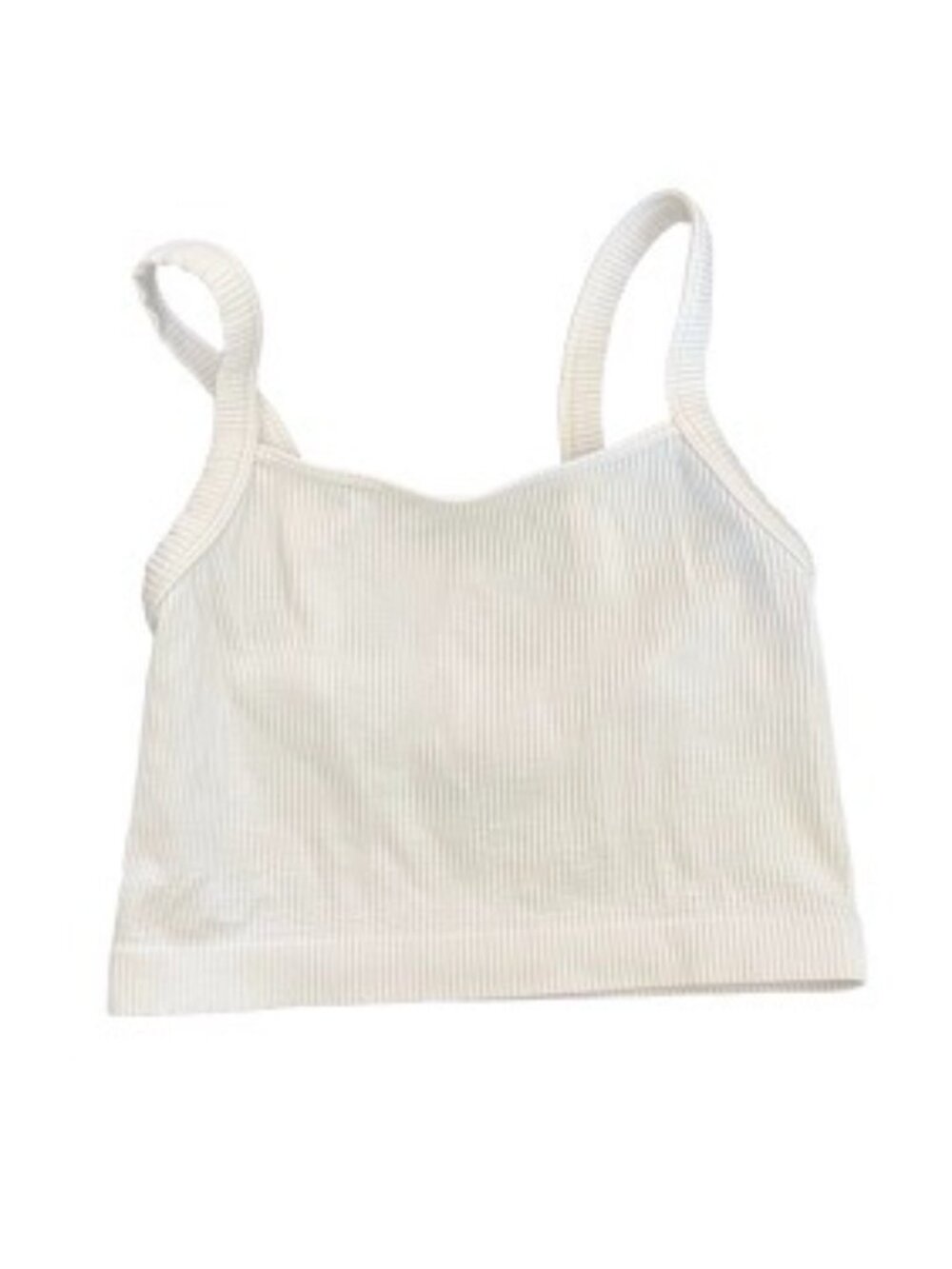 White ribbed tank top